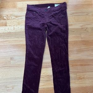 Rag & Bone Women’s Skinny Corduroy stretch jeans 26